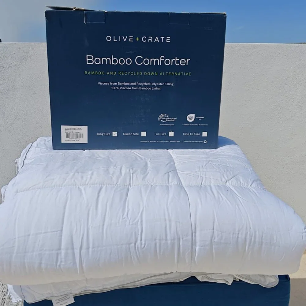 Olive Crate 100% Bamboo - Cooling Comforter Duvet Insert [DISPLAY] OVERSIZE KING